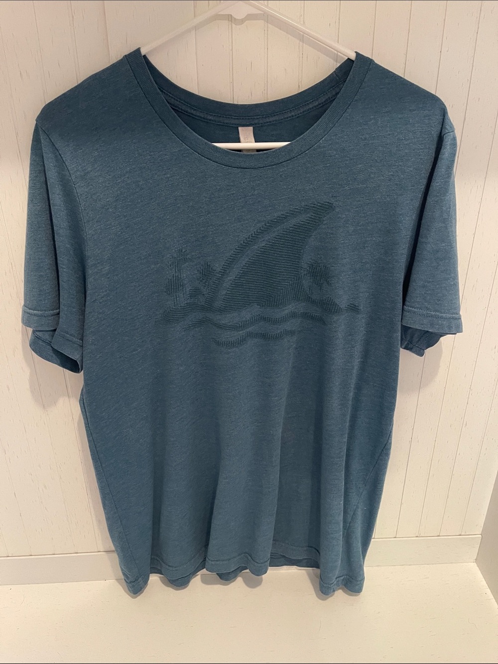 Landshark Lager Premium T-Shirt – Heather Blue